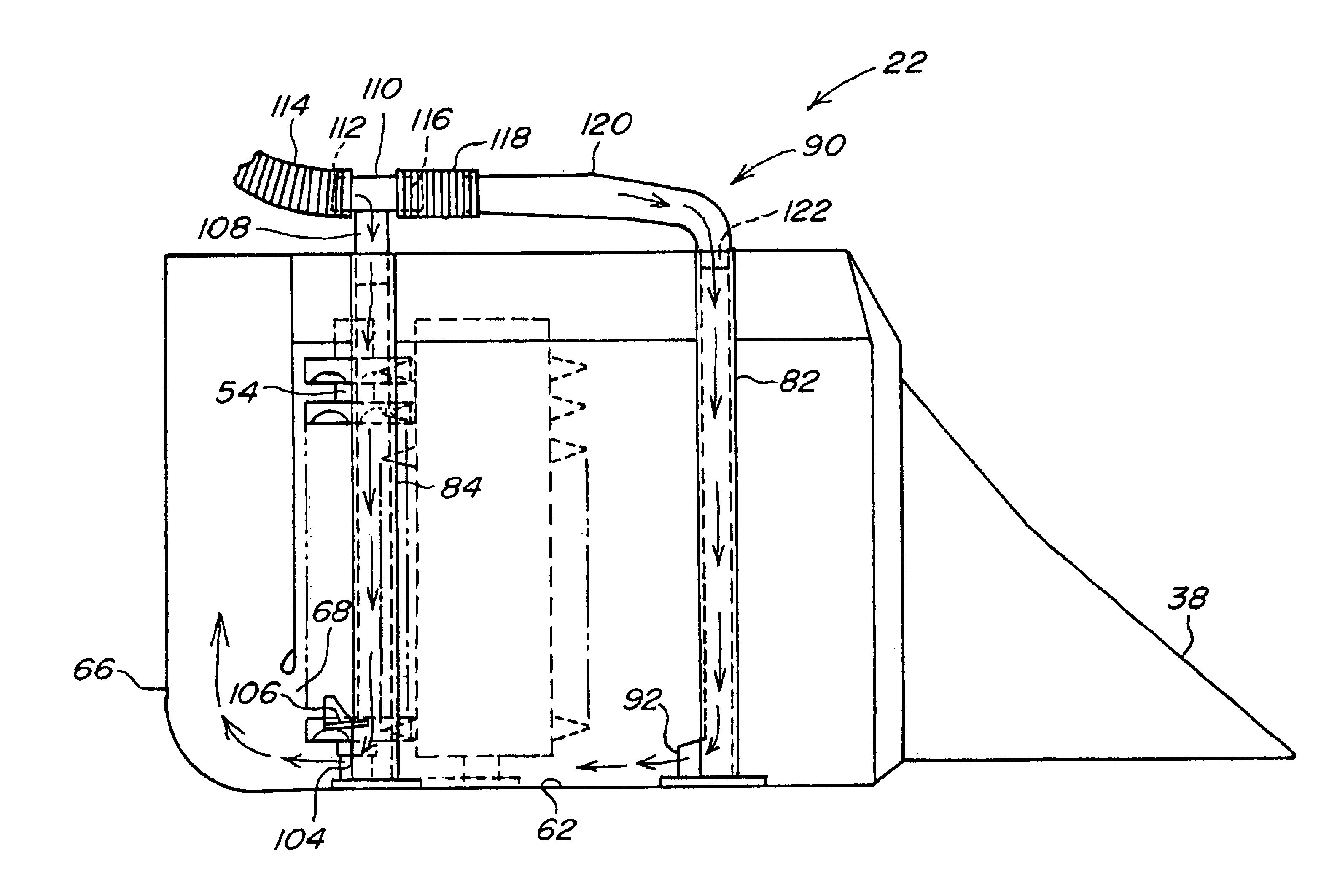 Cotton harvester row unit air sweep