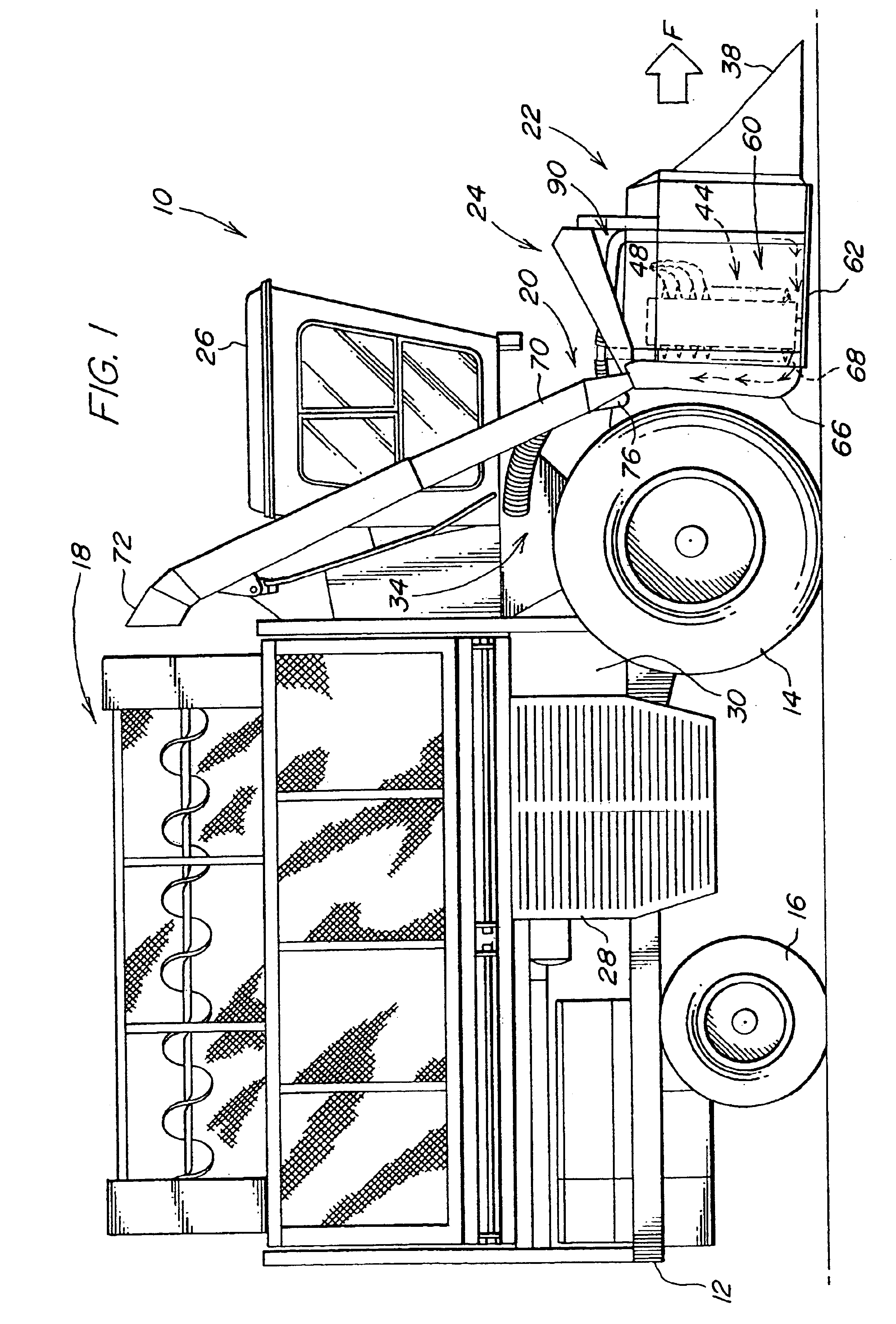 Cotton harvester row unit air sweep