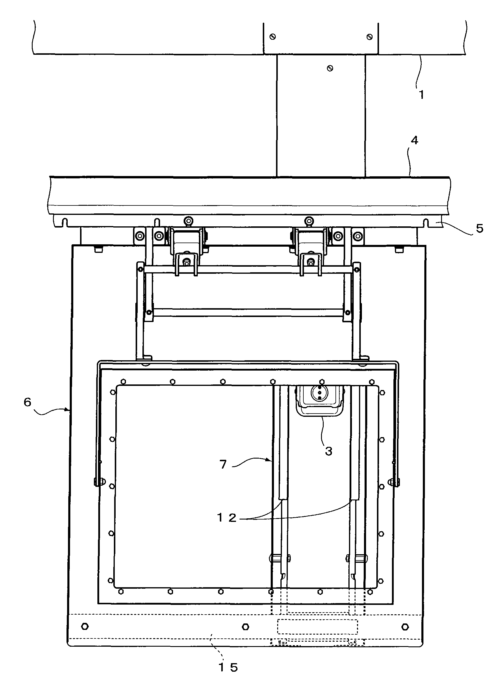 Embroidery frame support device