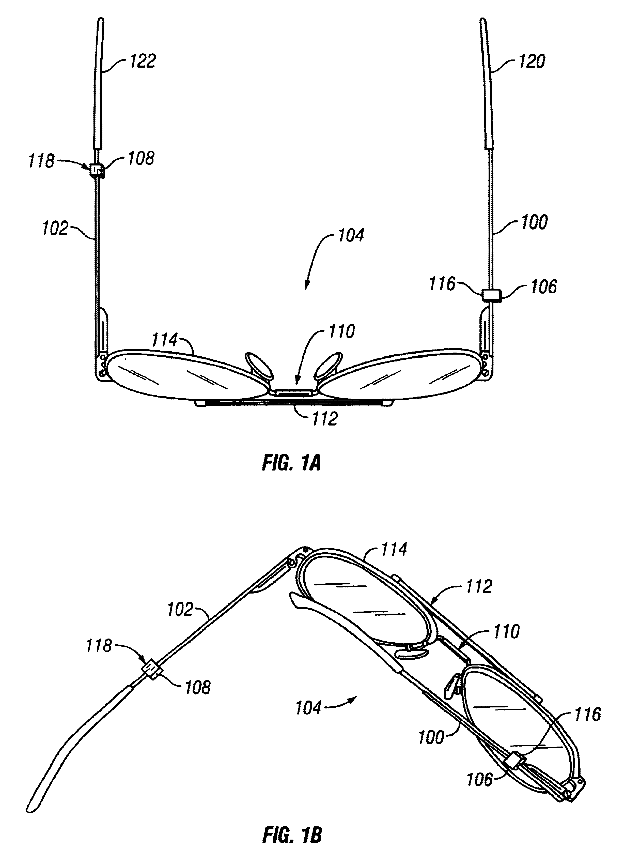 Offset eyeglasses clasp