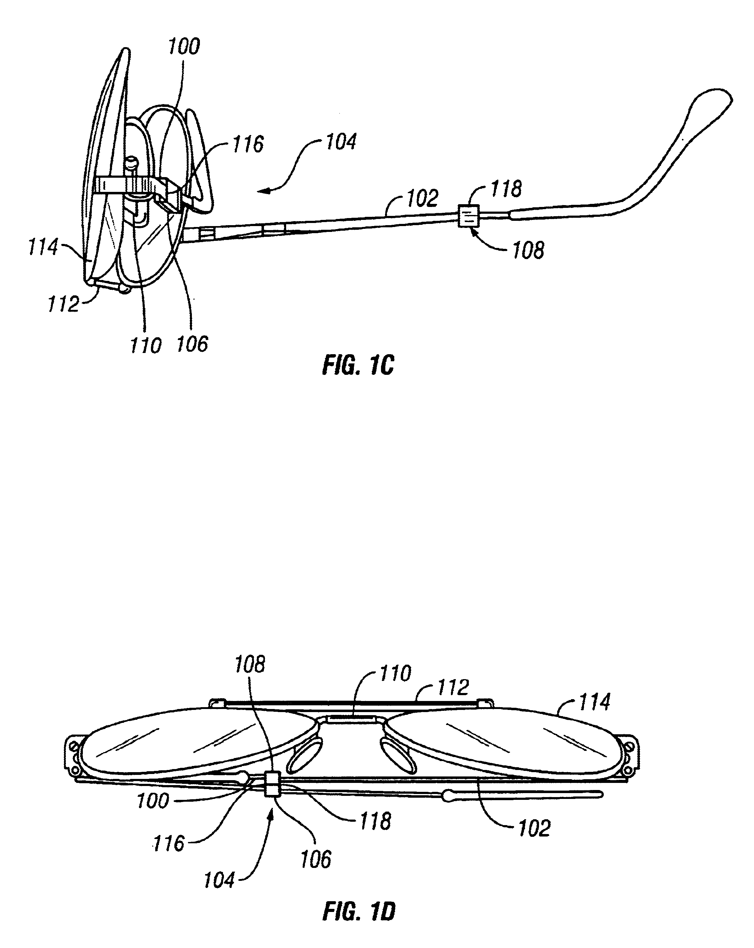 Offset eyeglasses clasp