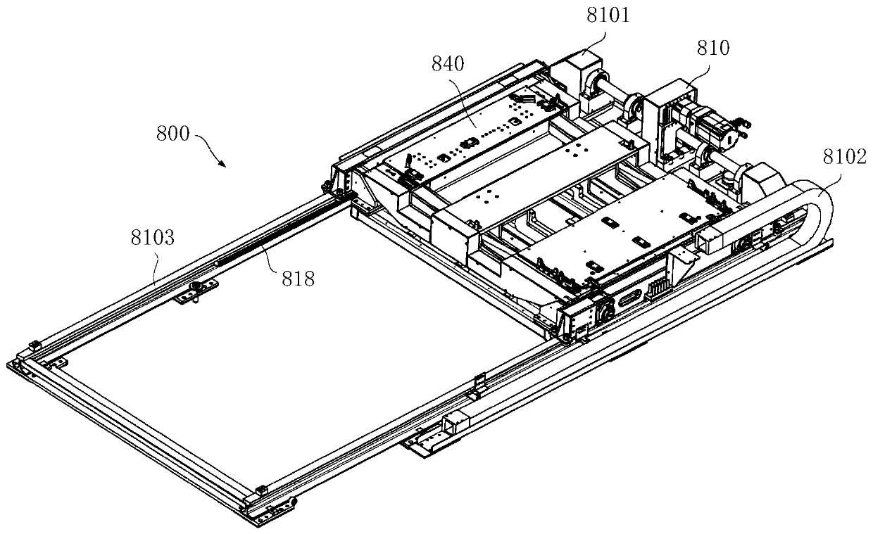 Battery-replacement moving and carrying device capable of achieving floating without lateral force