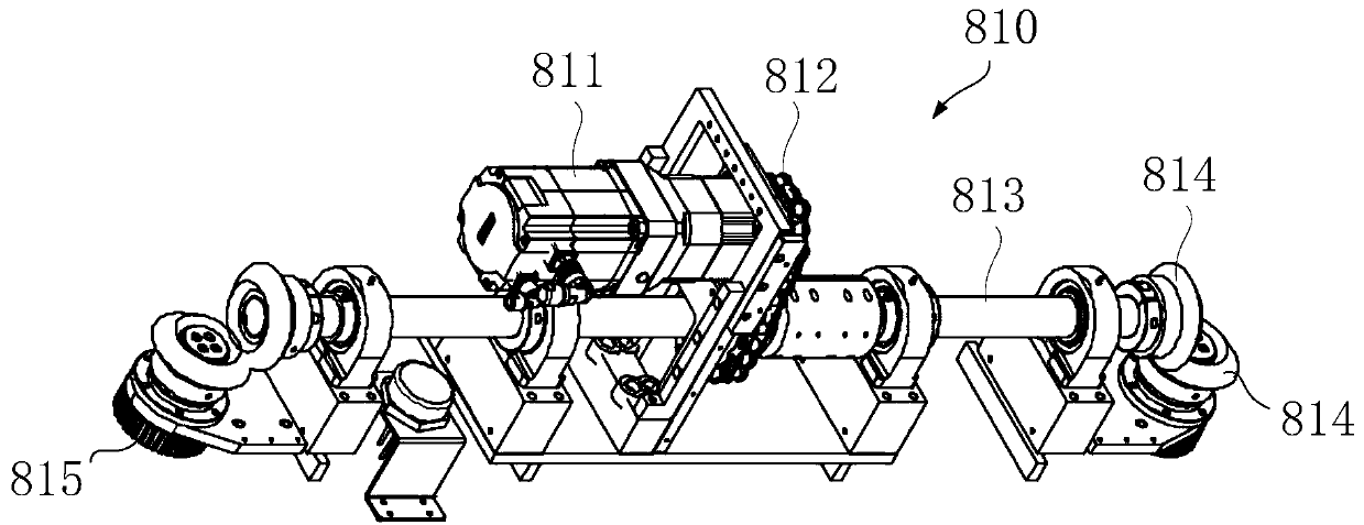 Battery-replacement moving and carrying device capable of achieving floating without lateral force