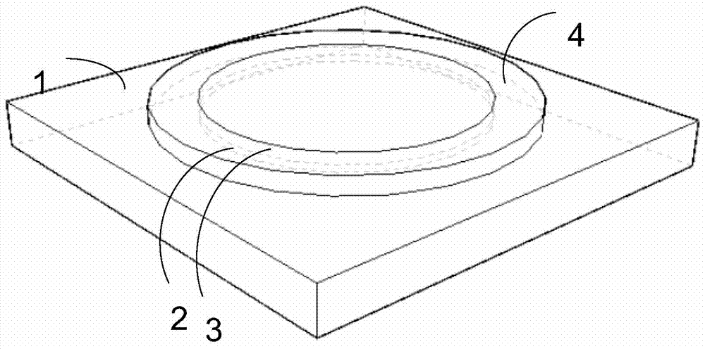 Opposite front light-in high-power photoconductive switch device and making method thereof