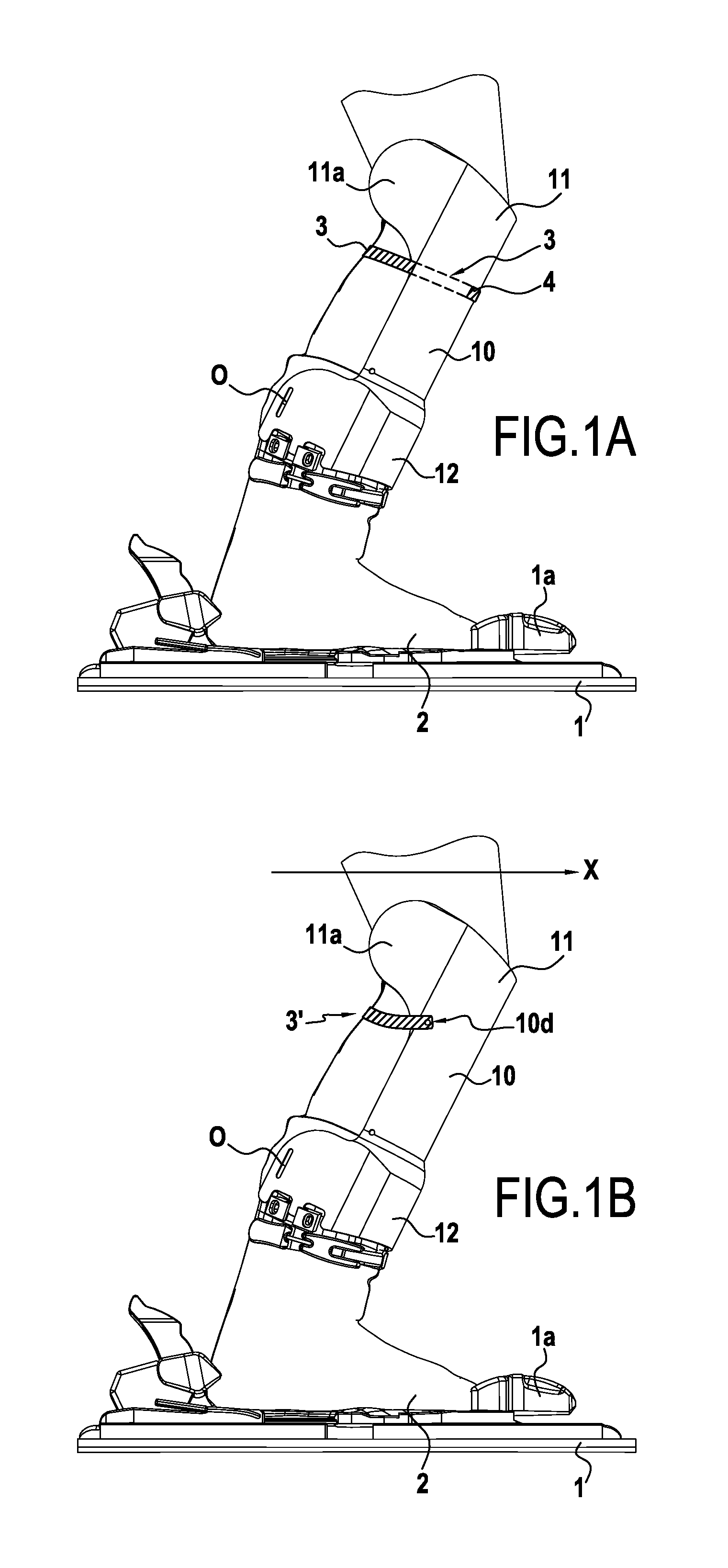 Device for protecting the knee joint with a strap