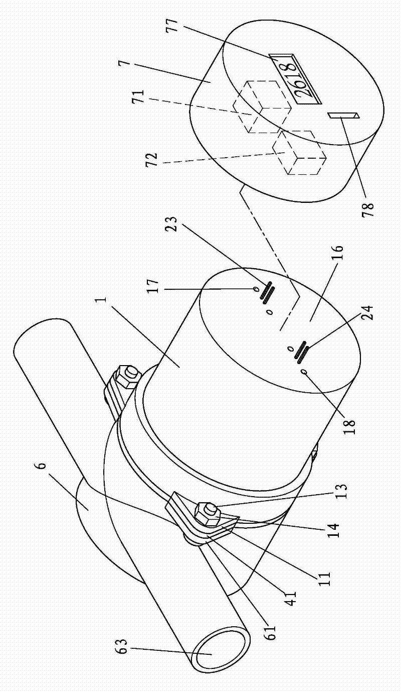 Lung vital capacity detection device with self-powered wireless transmission