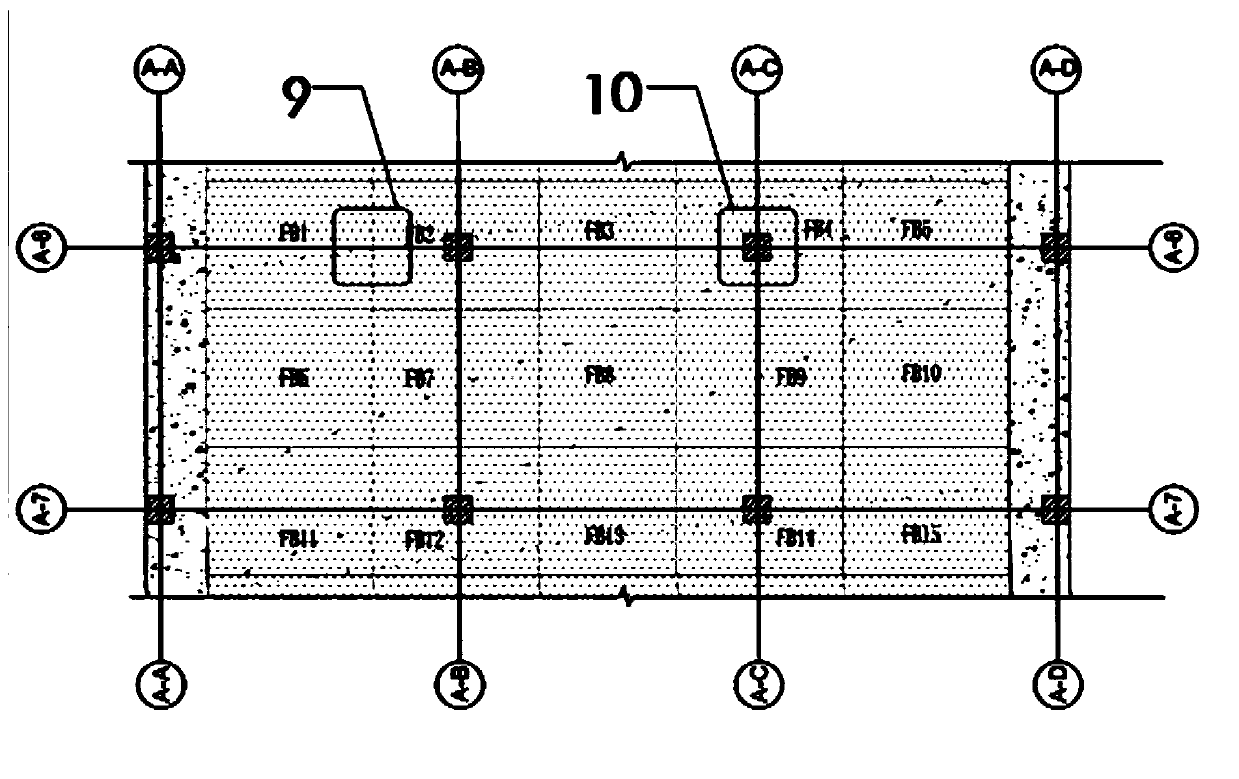 Prefabricated beamless floor composite slab based on stress and disassembly method thereof