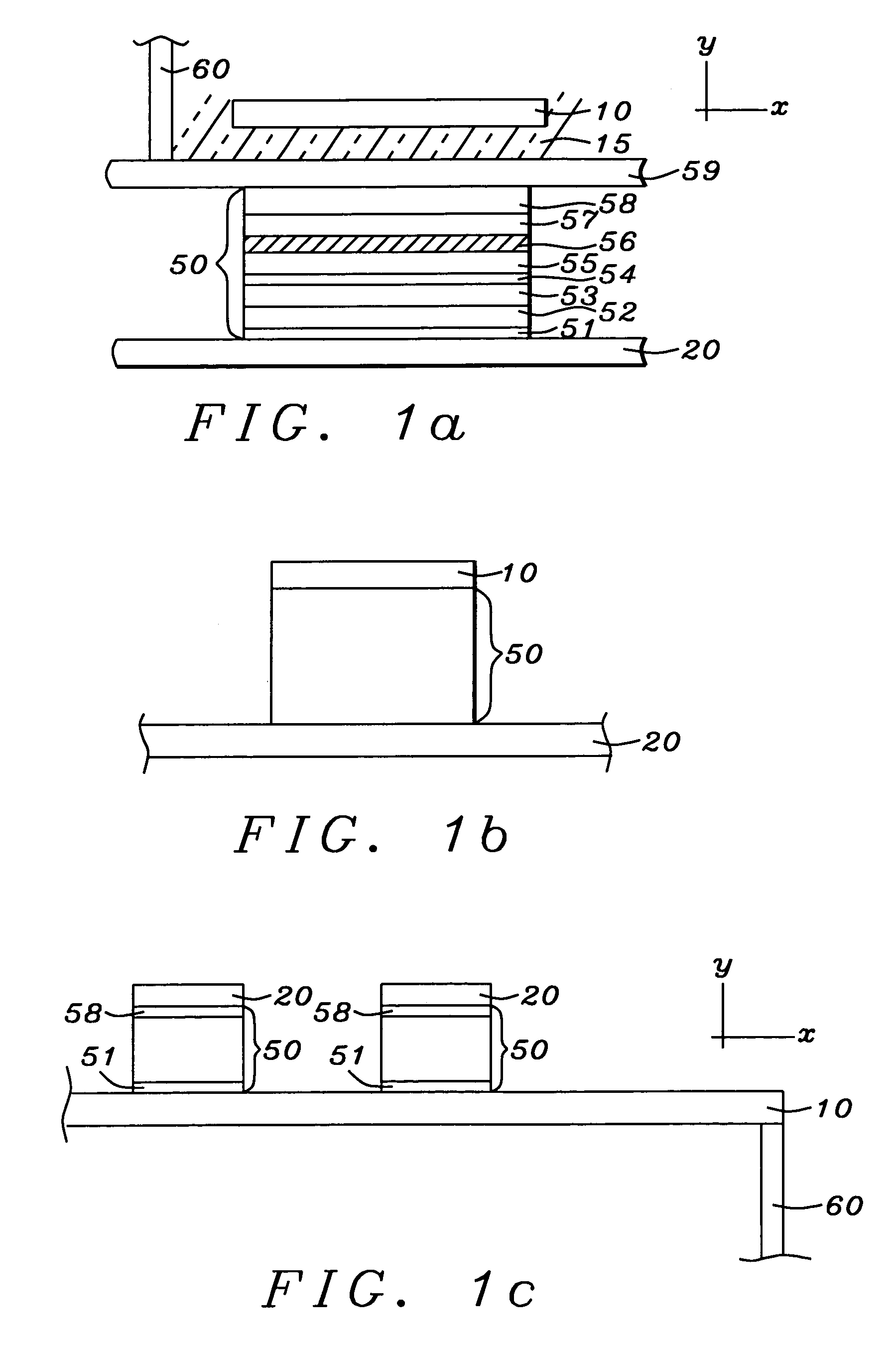 Magnetic random access memory array with thin conduction electrical read and write lines