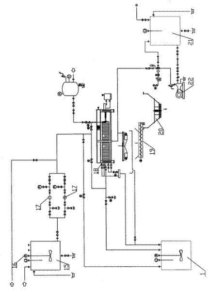 Comprehensive treatment process of desulfuration waste water