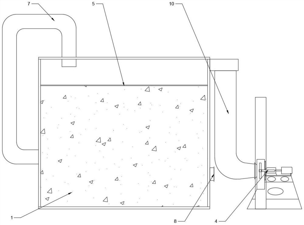 Dedusting system special for scrap steel crushing