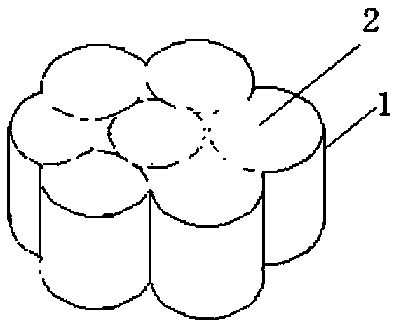 Method for repairing contaminated soil by using natural pore soil-conserving and planting device