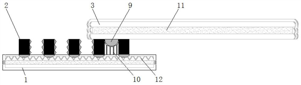 Fabric drying cylinder equipment capable of avoiding fading caused by excessive force before drying of pigment