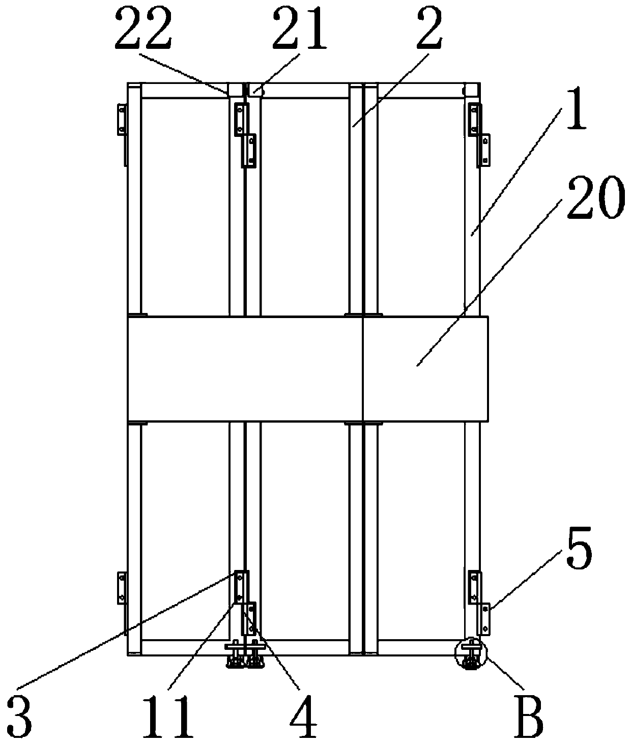 Foldable LED propagandizing screen