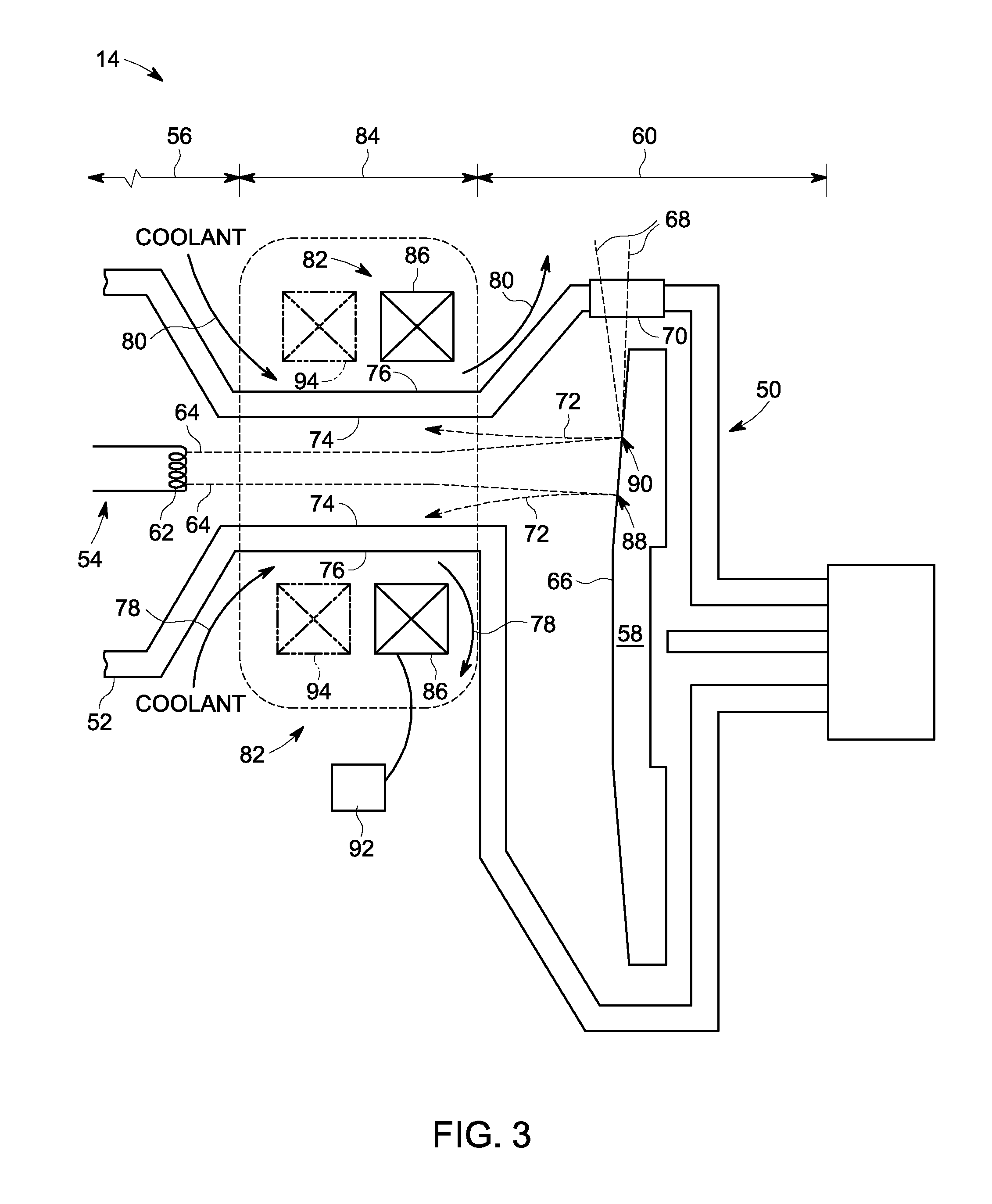 Apparatus and method for improved transient response in an electromagnetically controlled X-ray tube