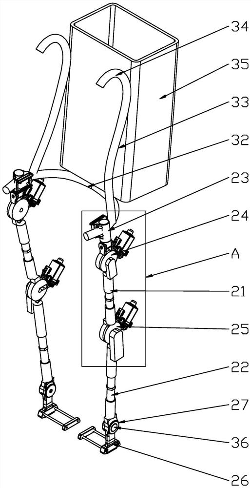 Boosting joint, boosting supporting leg and boosting exoskeleton