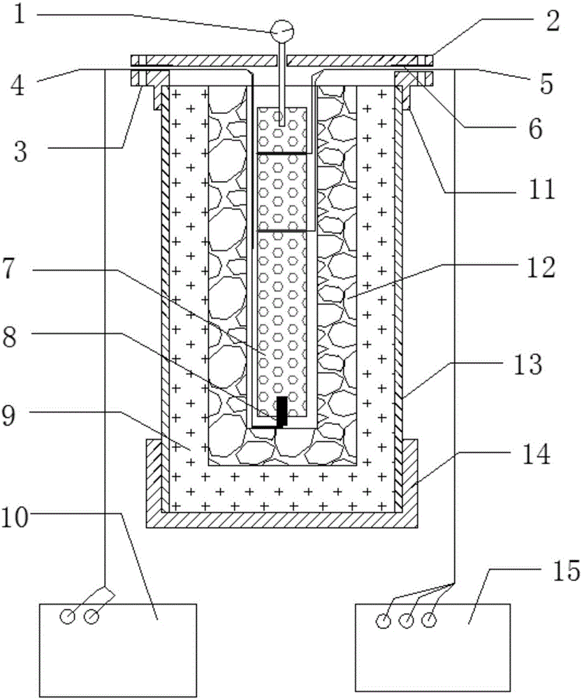 Device for testing detonation velocity of explosive at low temperature