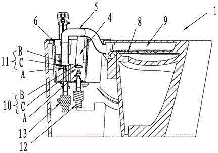 A staged toilet flushing method