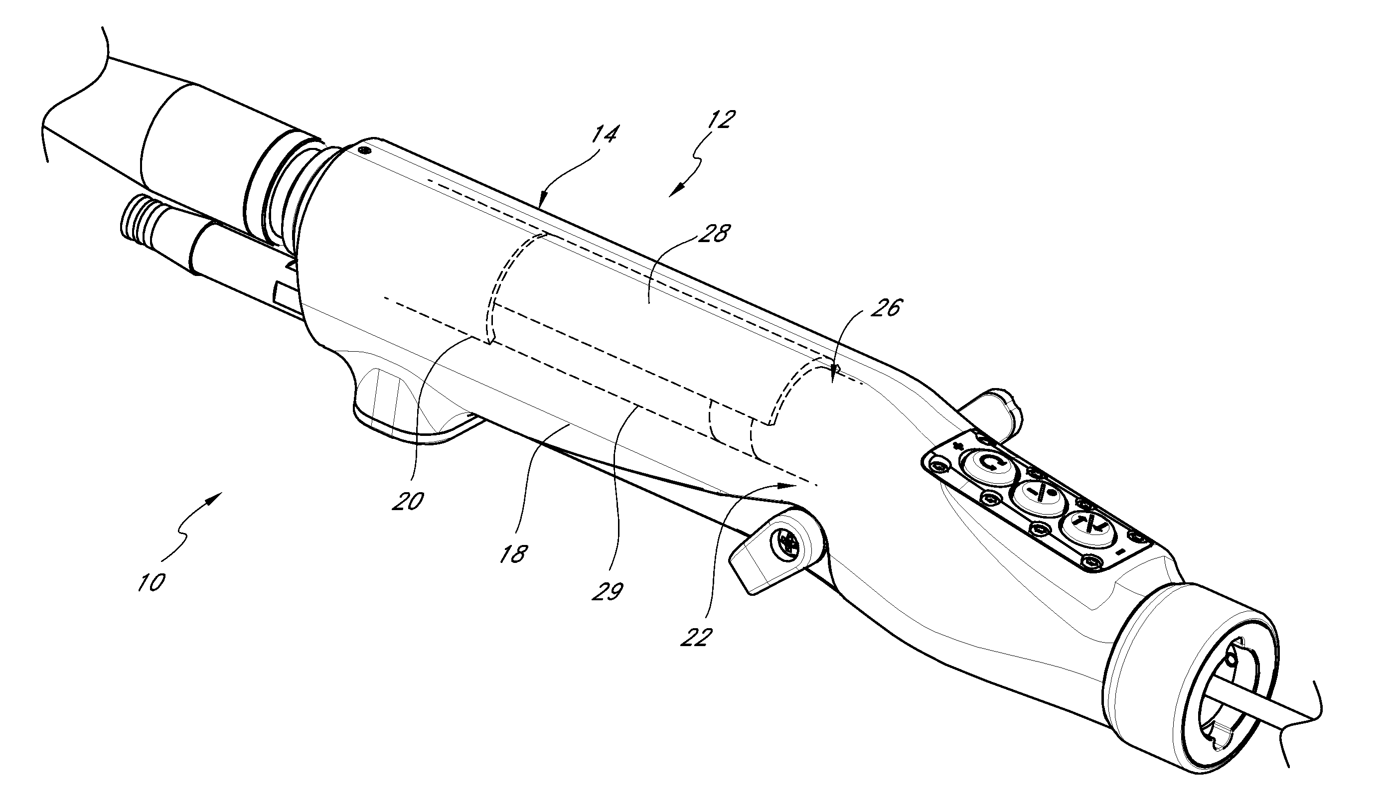 Handheld device with thermal padding