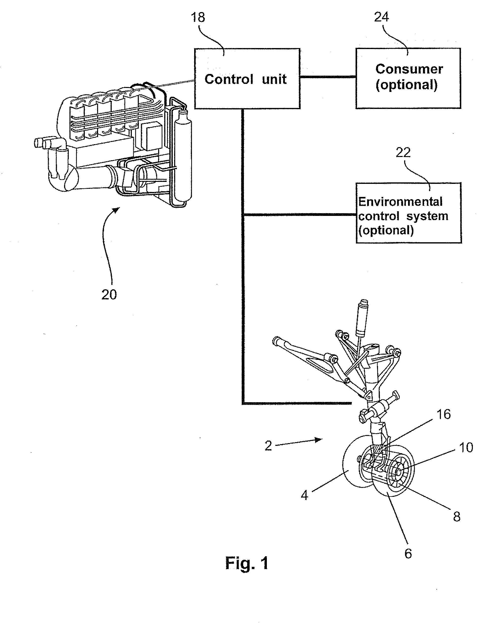 Wheel drive system for an aircraft comprising a fuel cell as an energy source