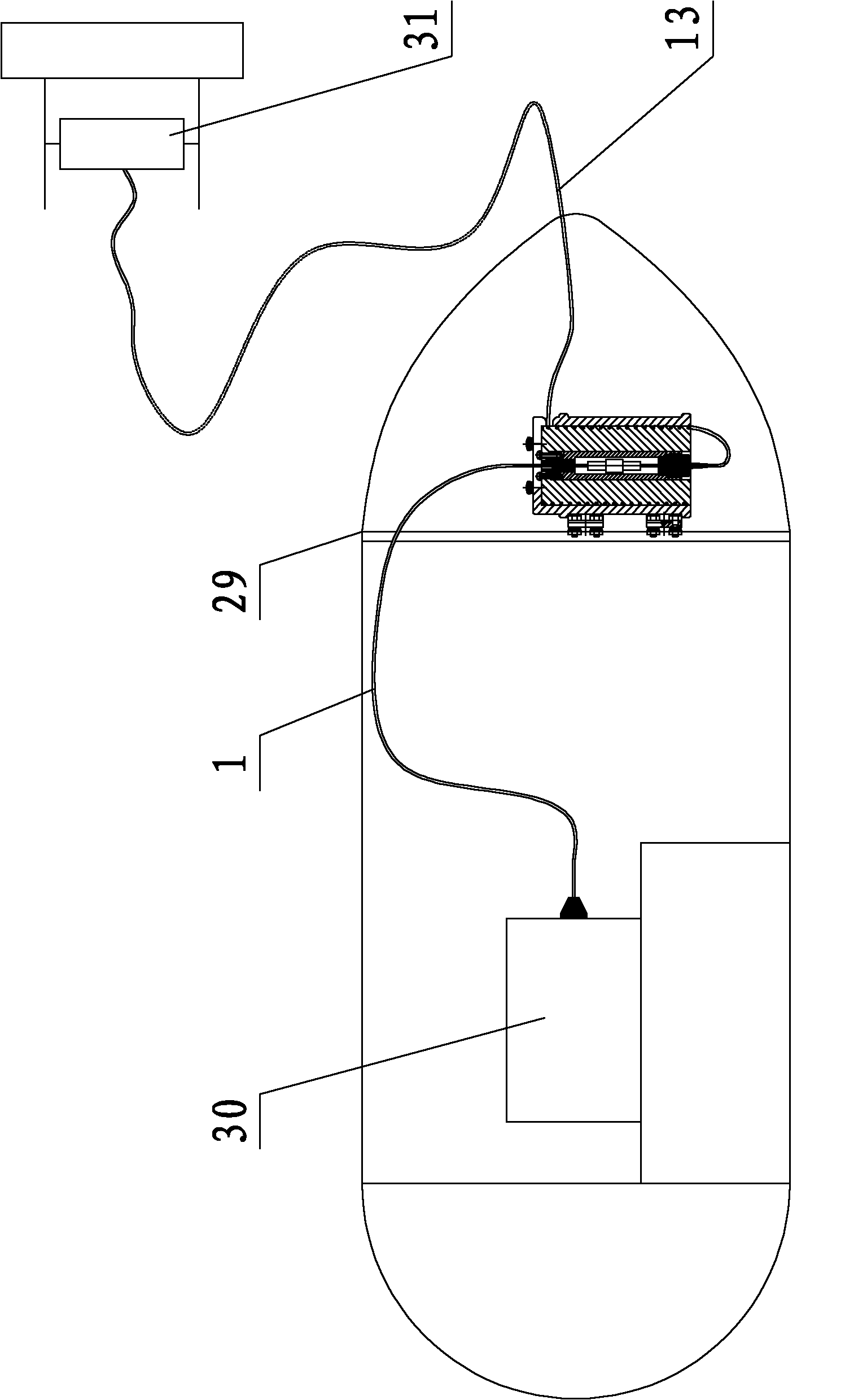 Underwater robot optical micro-cable spiral winding device capable of bearing tension