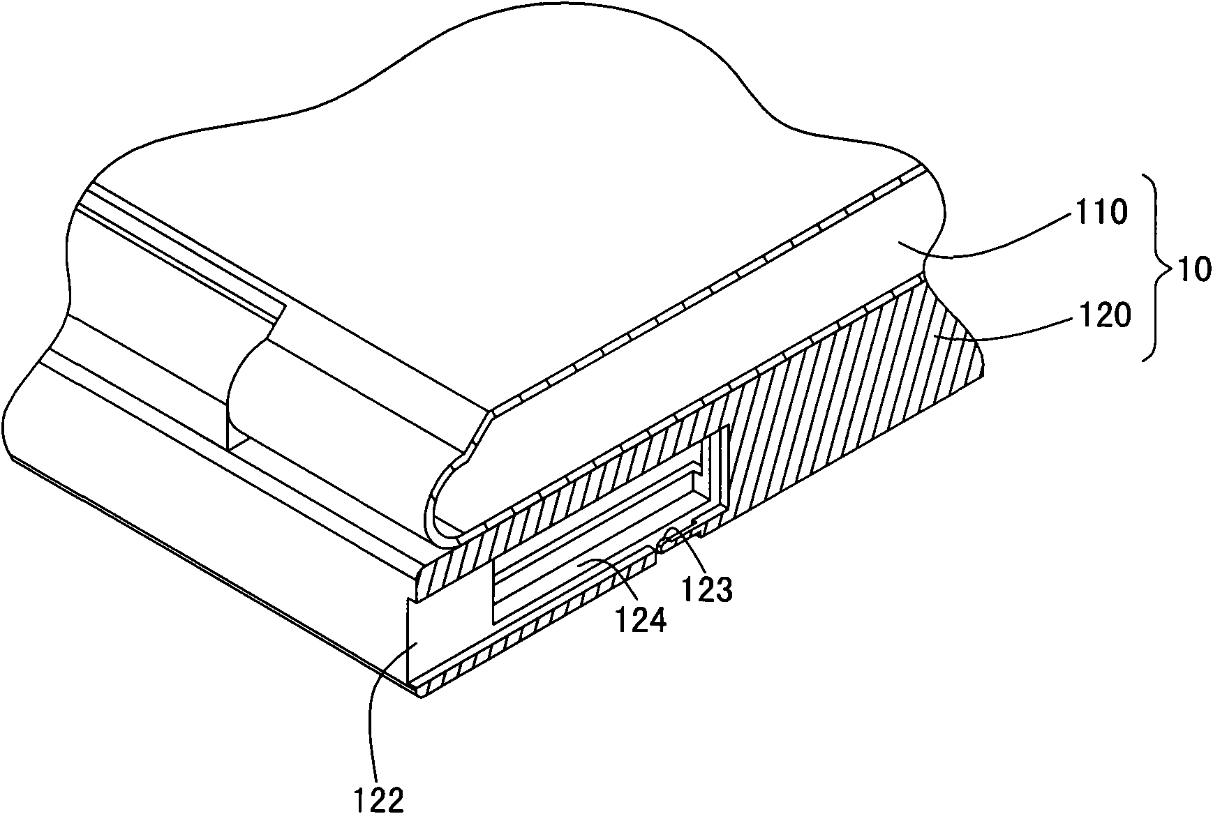 Electronic device structure capable of emitting fragrance