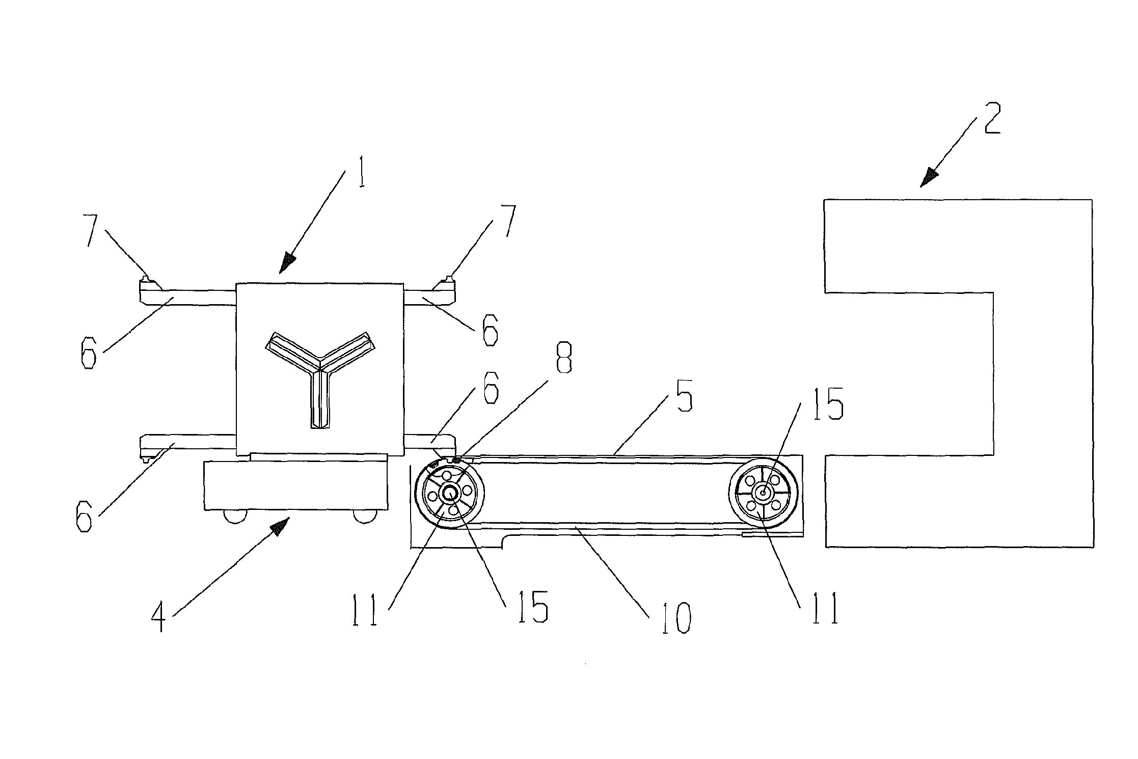 Roll stand changing device