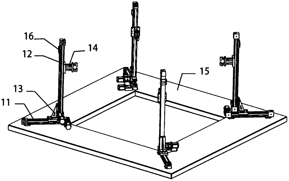 Stacking device for cartons in ton bag