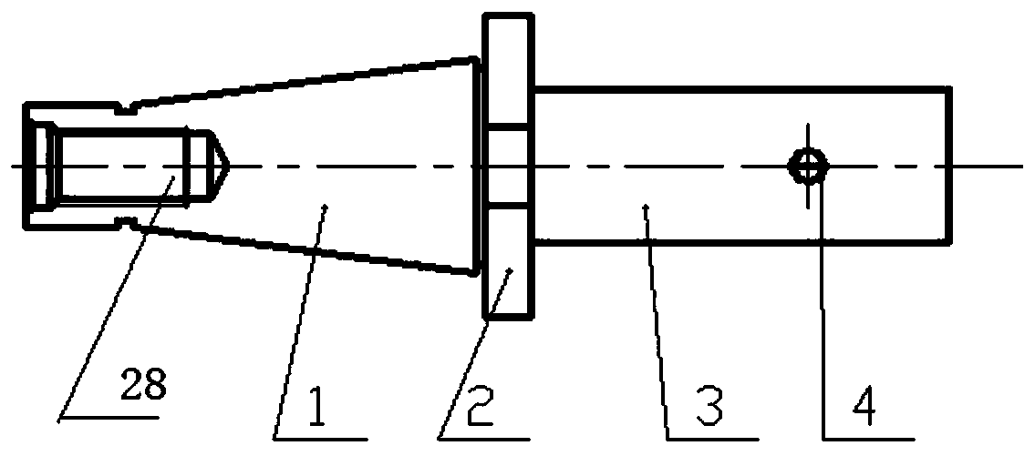 Tap fixture for tapping of milling machine