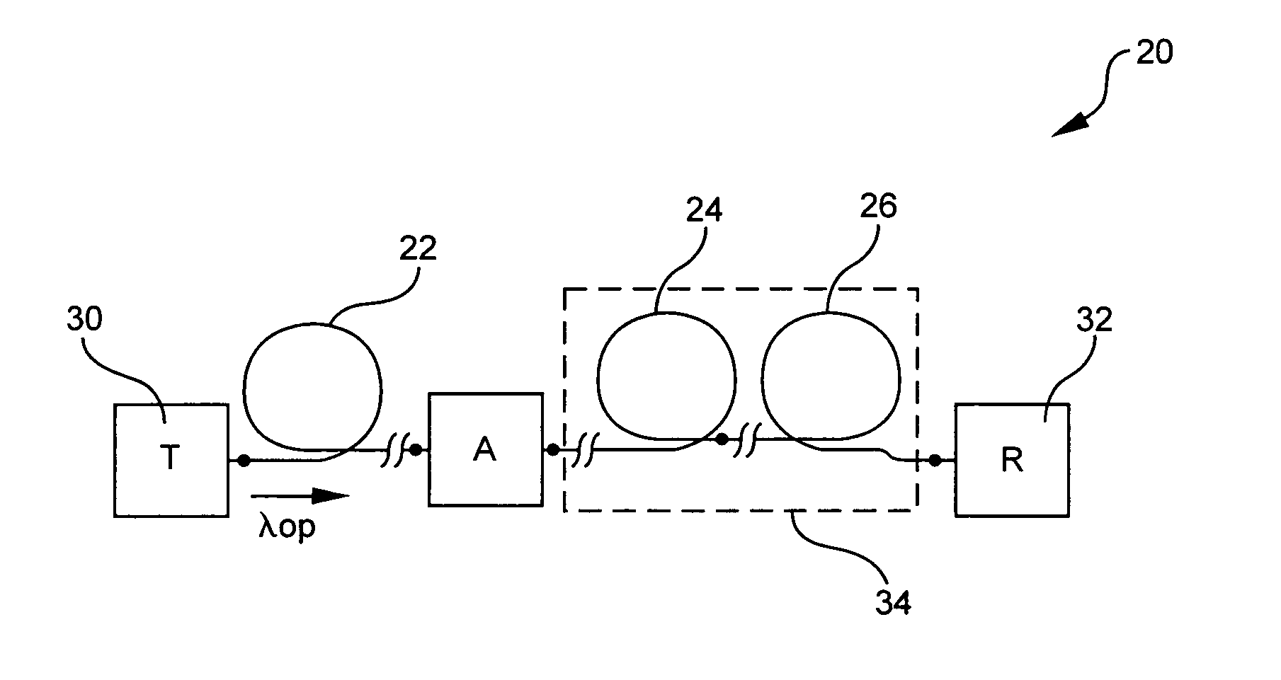 Dispersion compensated optical fiber transmission system and module including micro-structured optical fiber