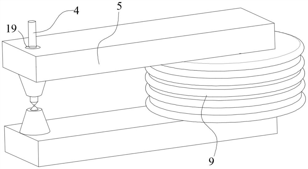 An eddy current resistance welding device and welding method for foil miniature parts