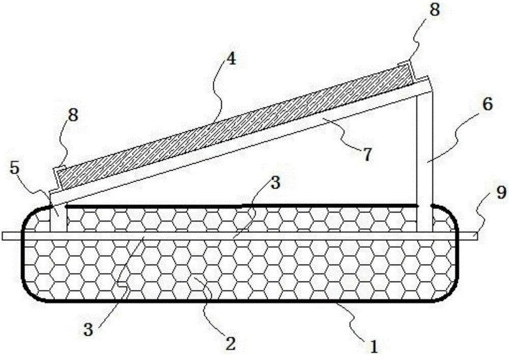 Integral photovoltaic panel water surface floating table and floating table array