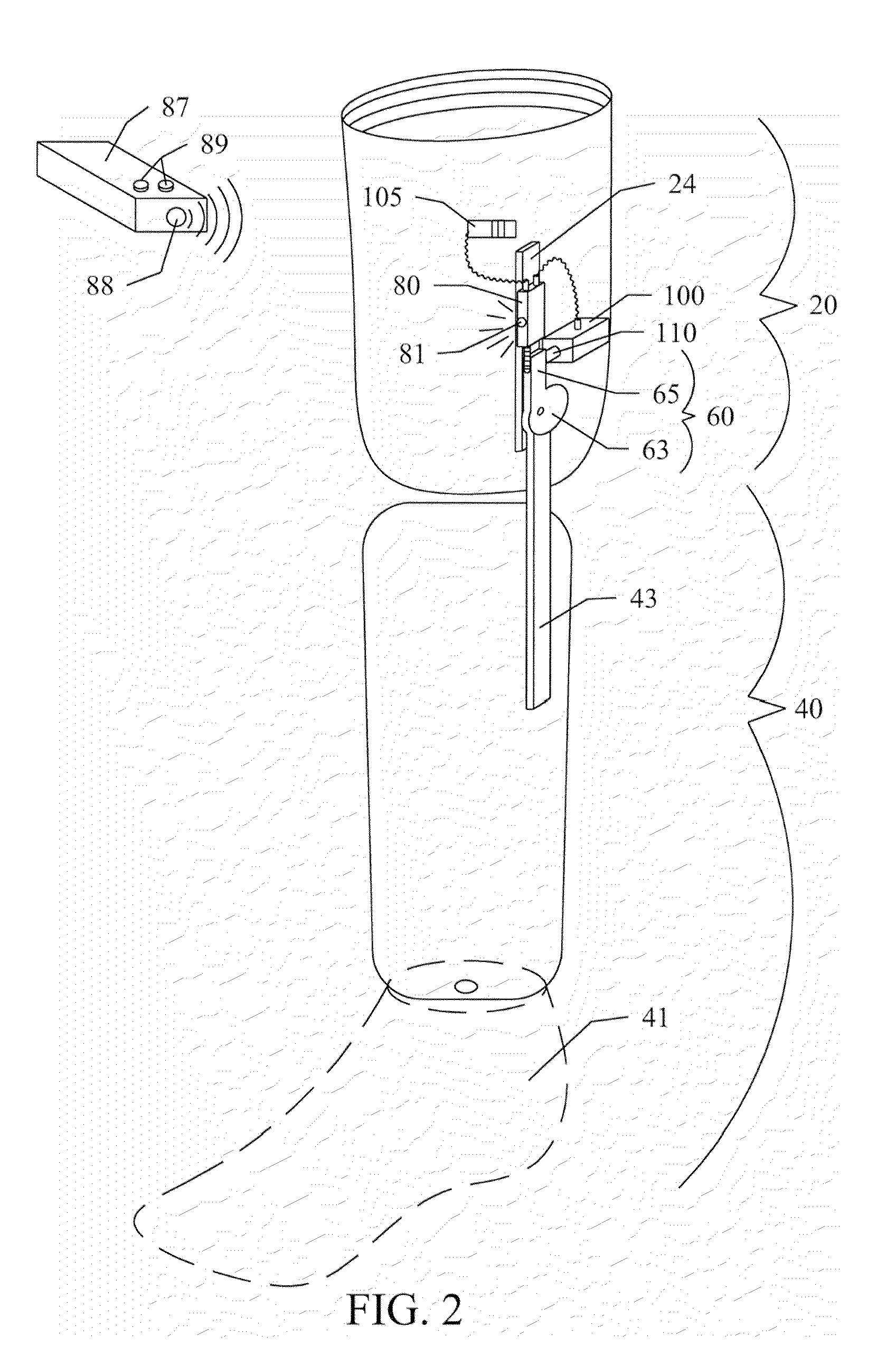 Prosthetic knee with gravity-activated lock