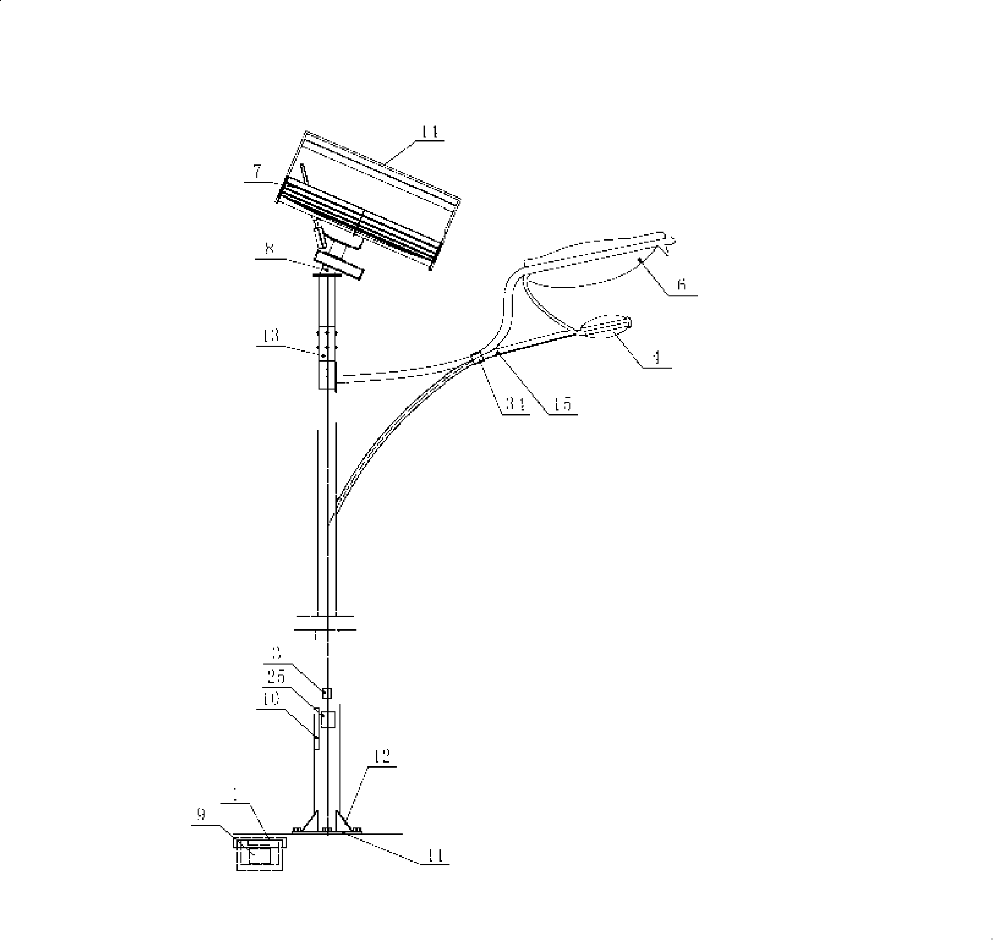 Solar streetlight