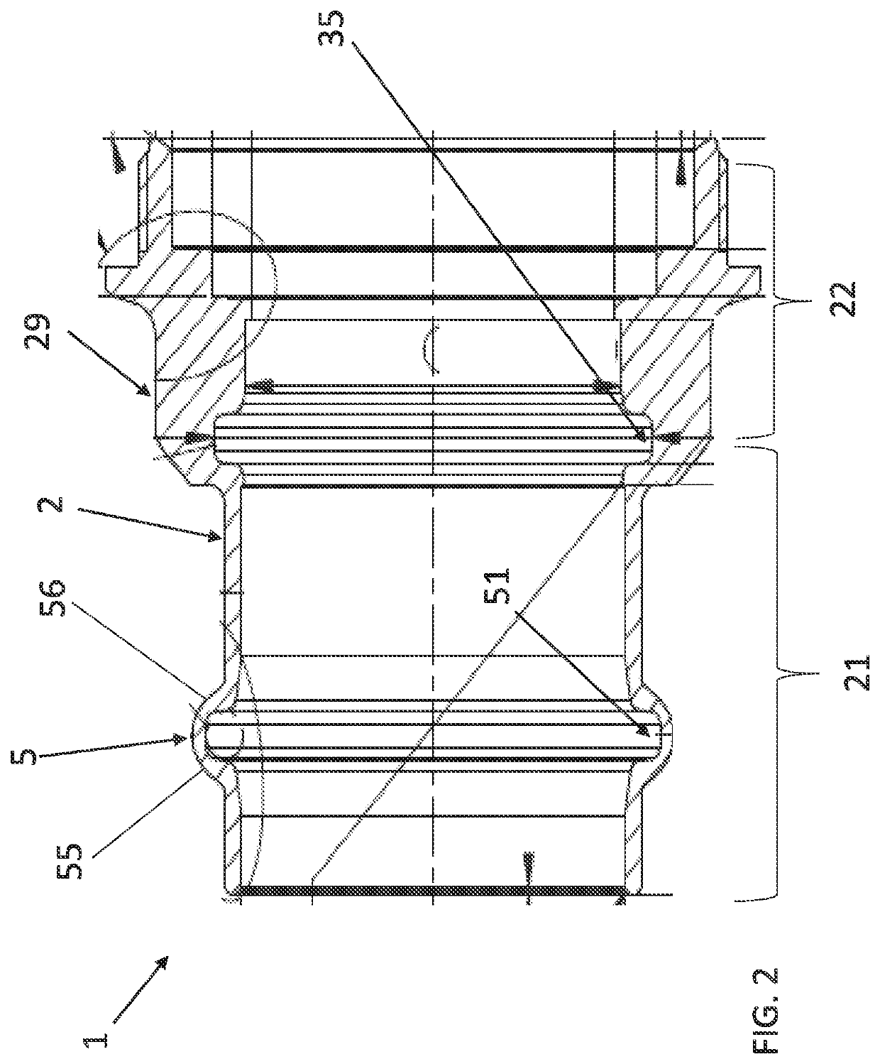 Metallic pipe connection