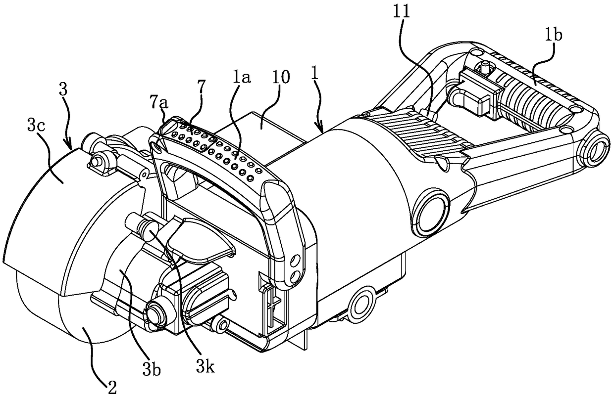 Grooving machine without cutting dead angle