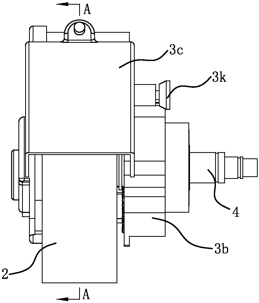 Grooving machine without cutting dead angle