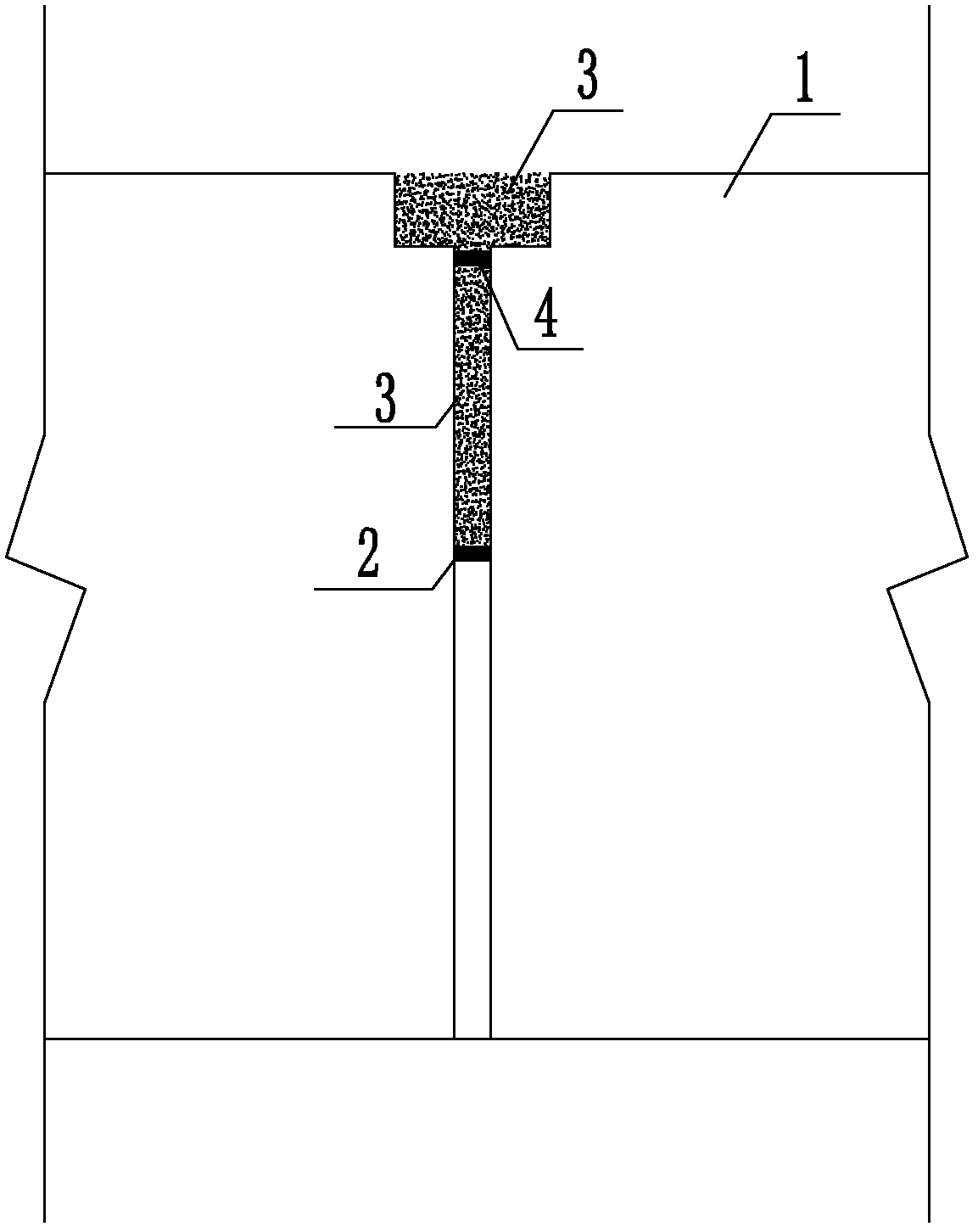 Waterproof method for slab joints of blanket plate