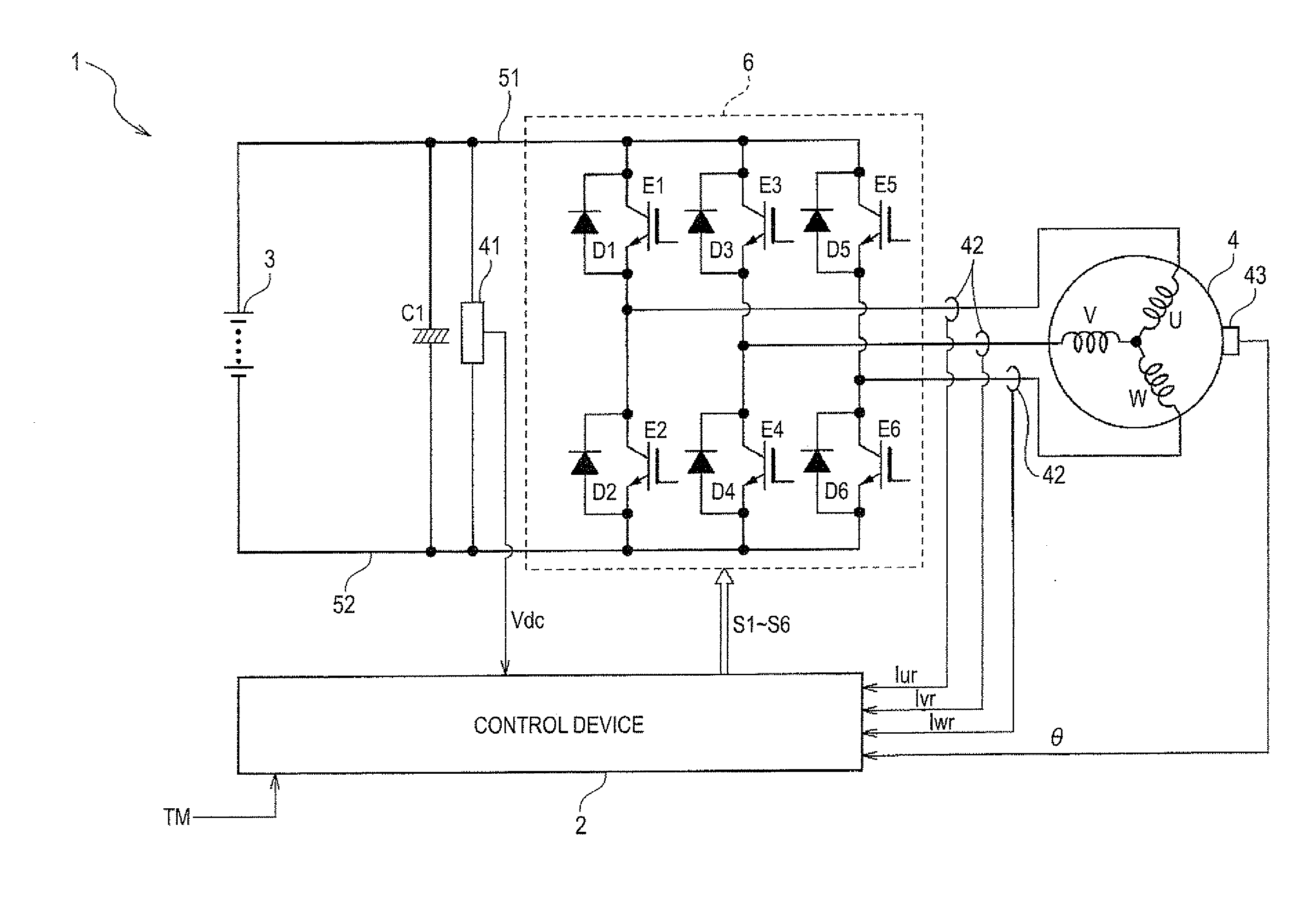 Control device of motor driving apparatus