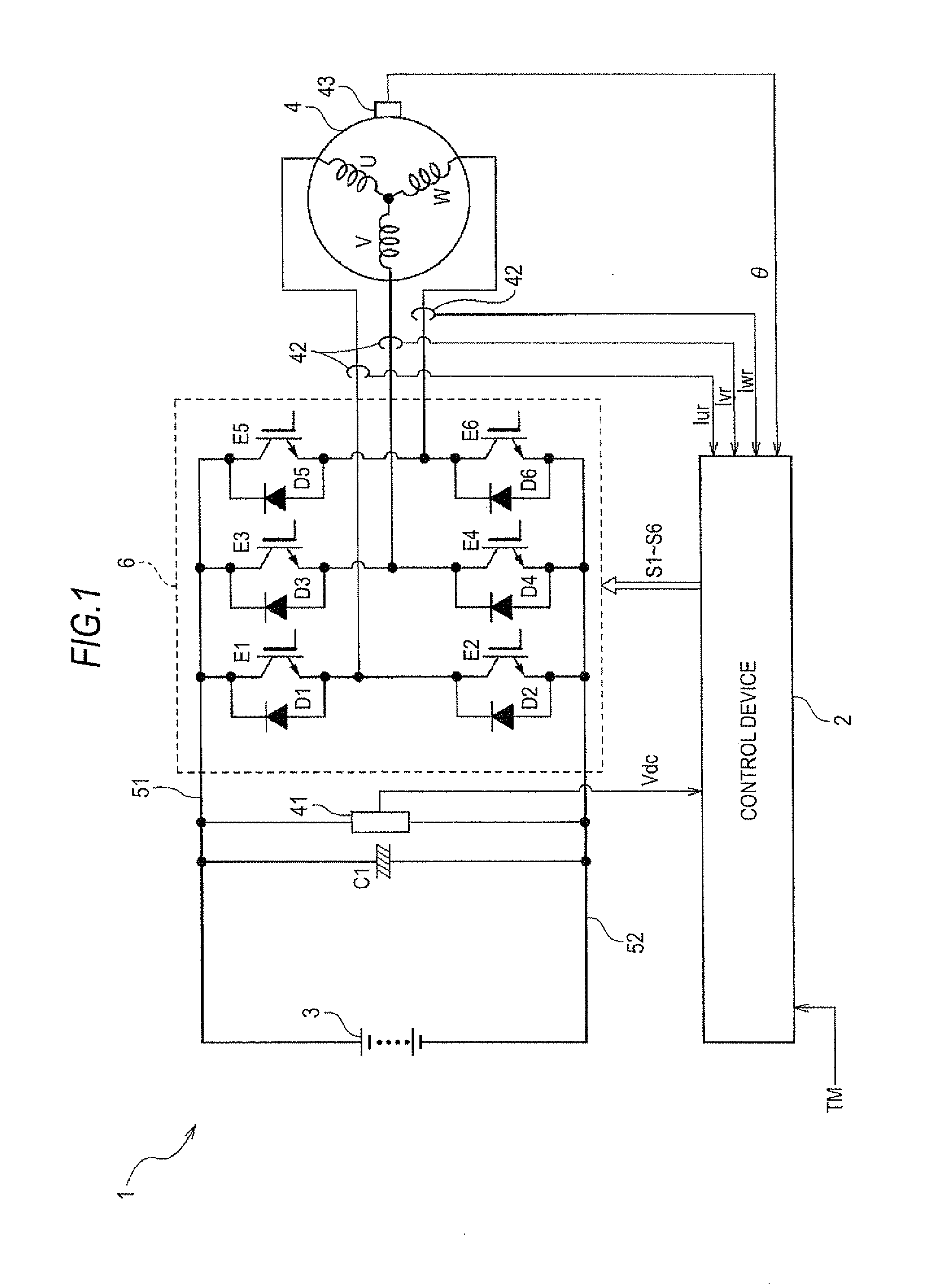 Control device of motor driving apparatus