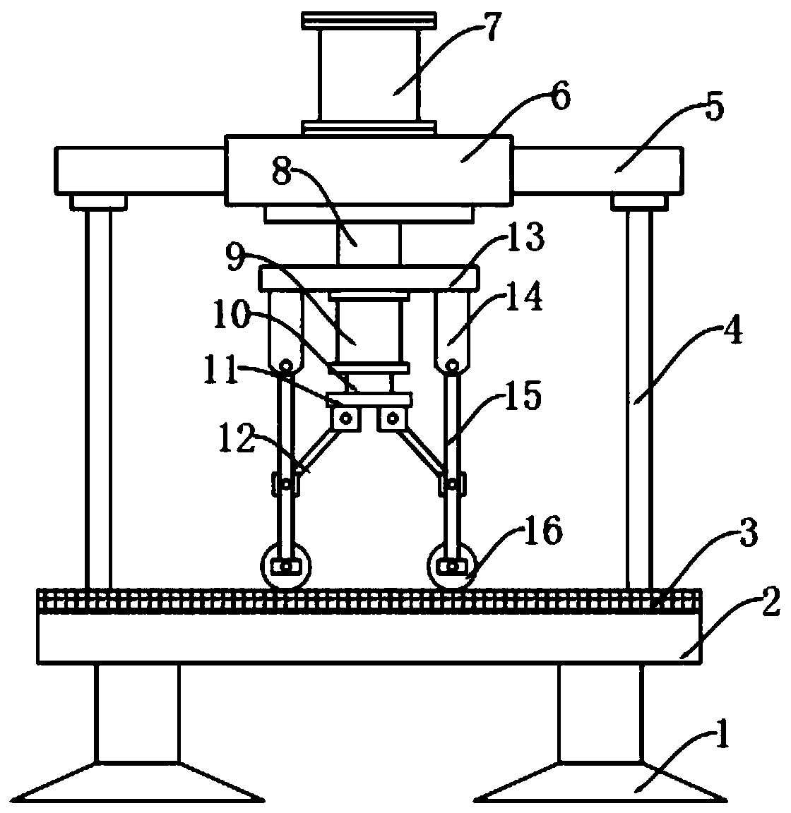 A cloth spreading device for clothing