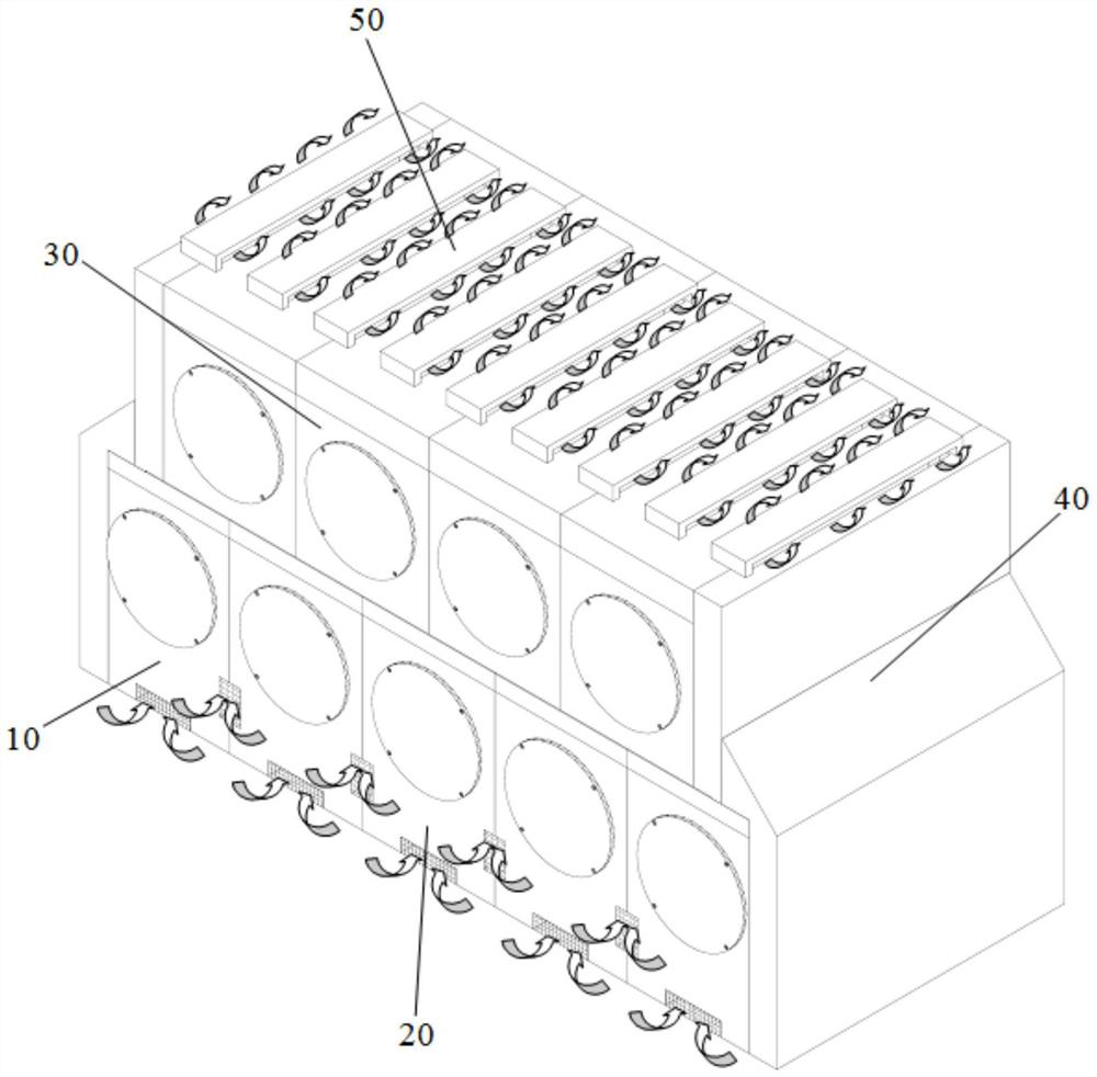 Horizontal spent fuel storage module for nuclear power plant