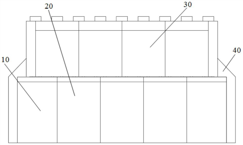 Horizontal spent fuel storage module for nuclear power plant