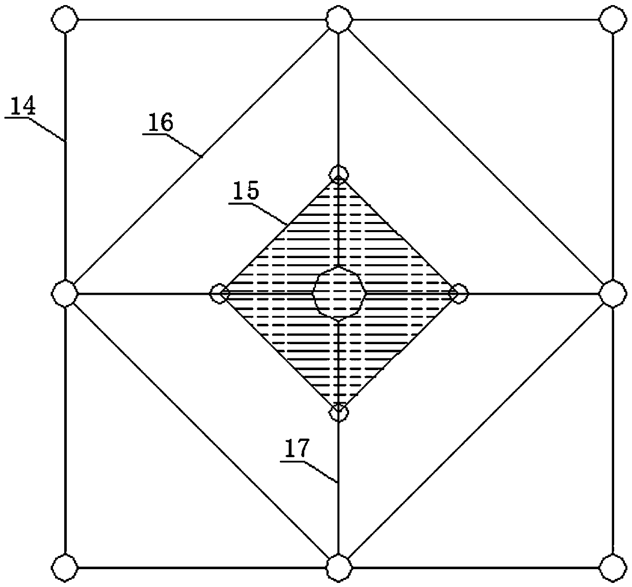 Offshore cluster floating type wind and power comprehensive utilization platform