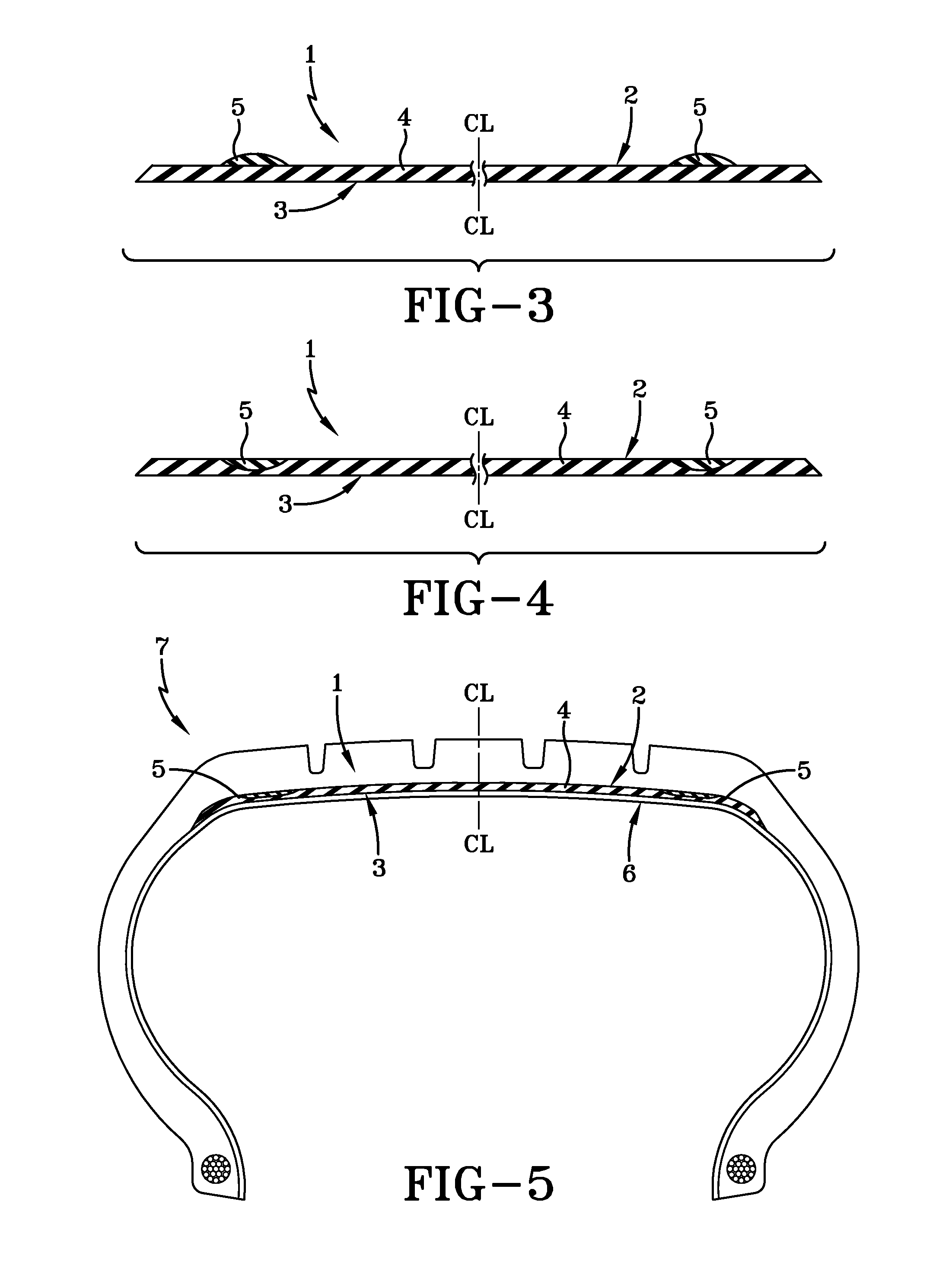 Tire with zoned built-in sealant layer