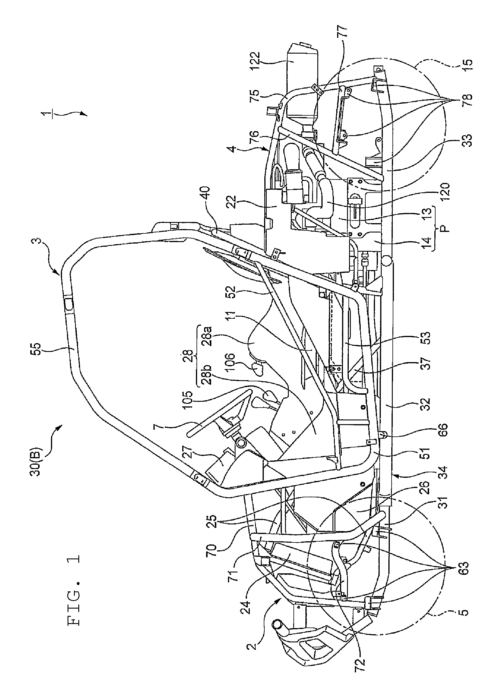 Intake structure of vehicle