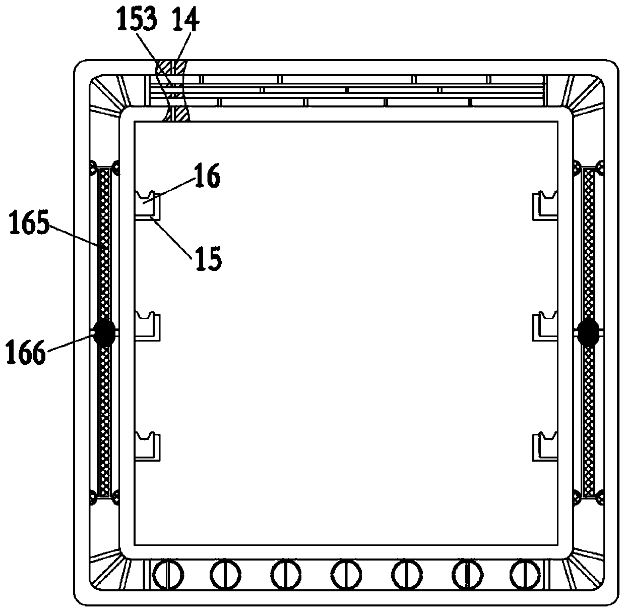 Cabinet heat insulation aluminum alloy profile and heat insulation cabinet