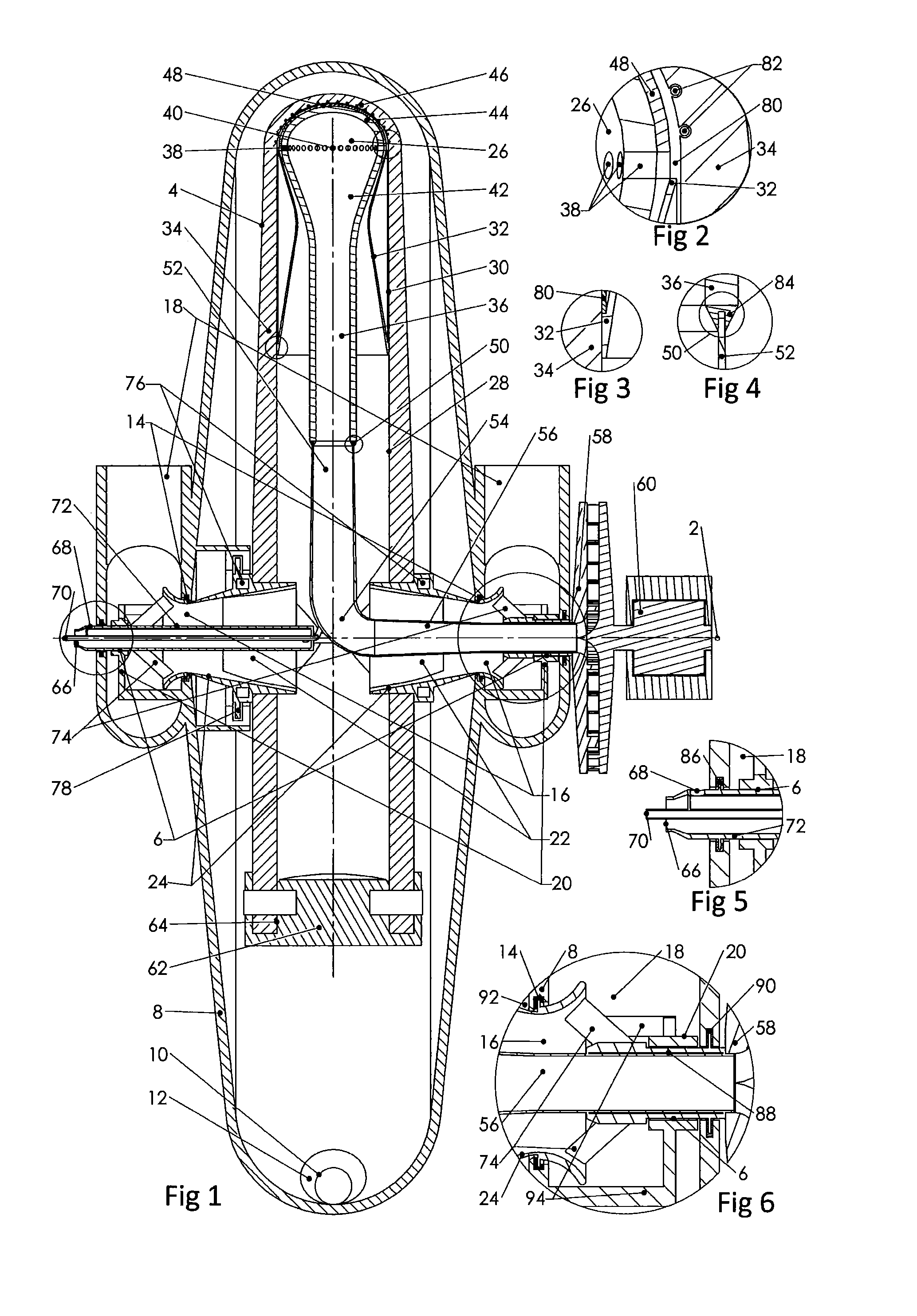 A rotor assembly for an open cycle engine, and an open cycle engine