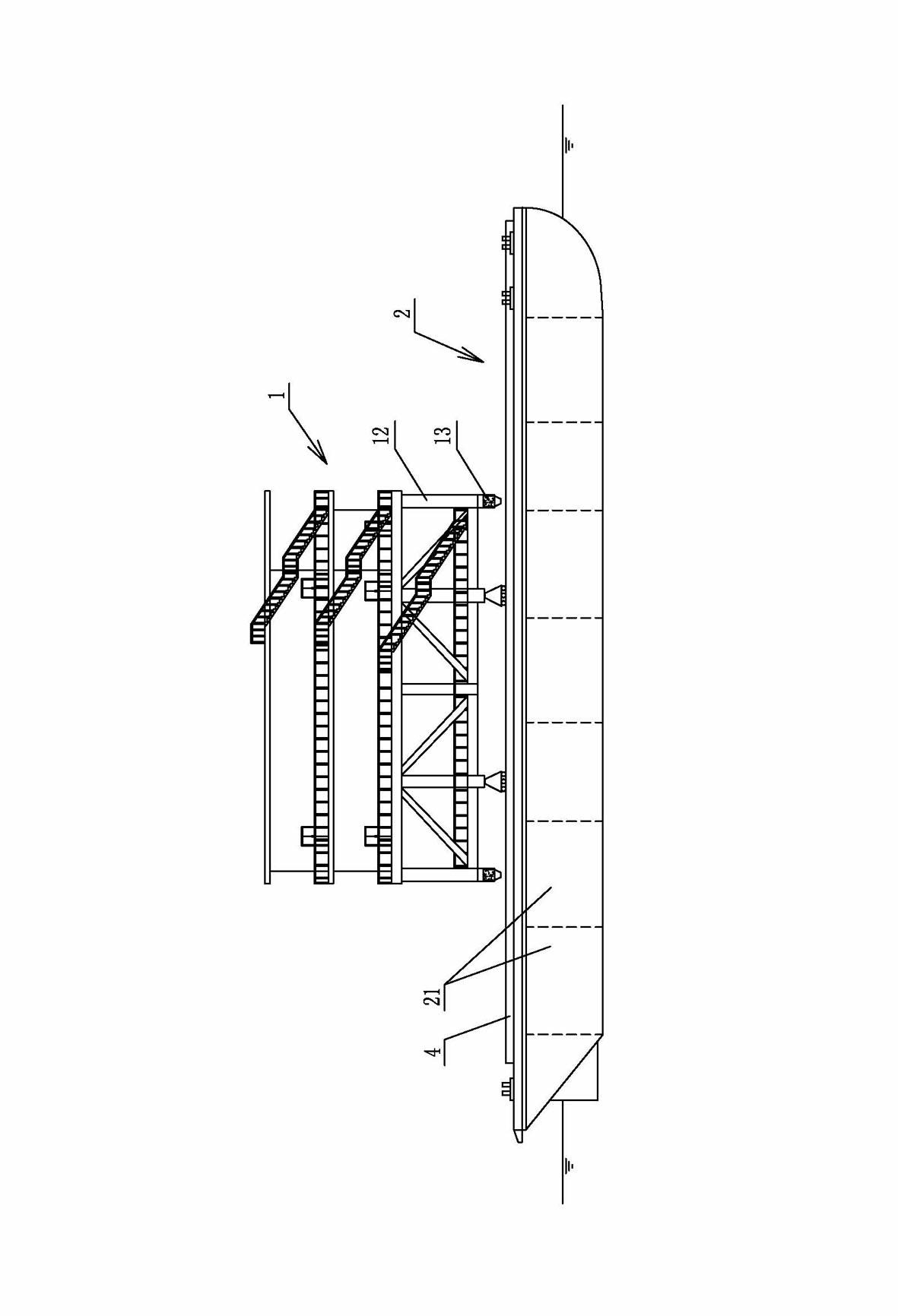 Buoyancy type mounting method for offshore boosting station