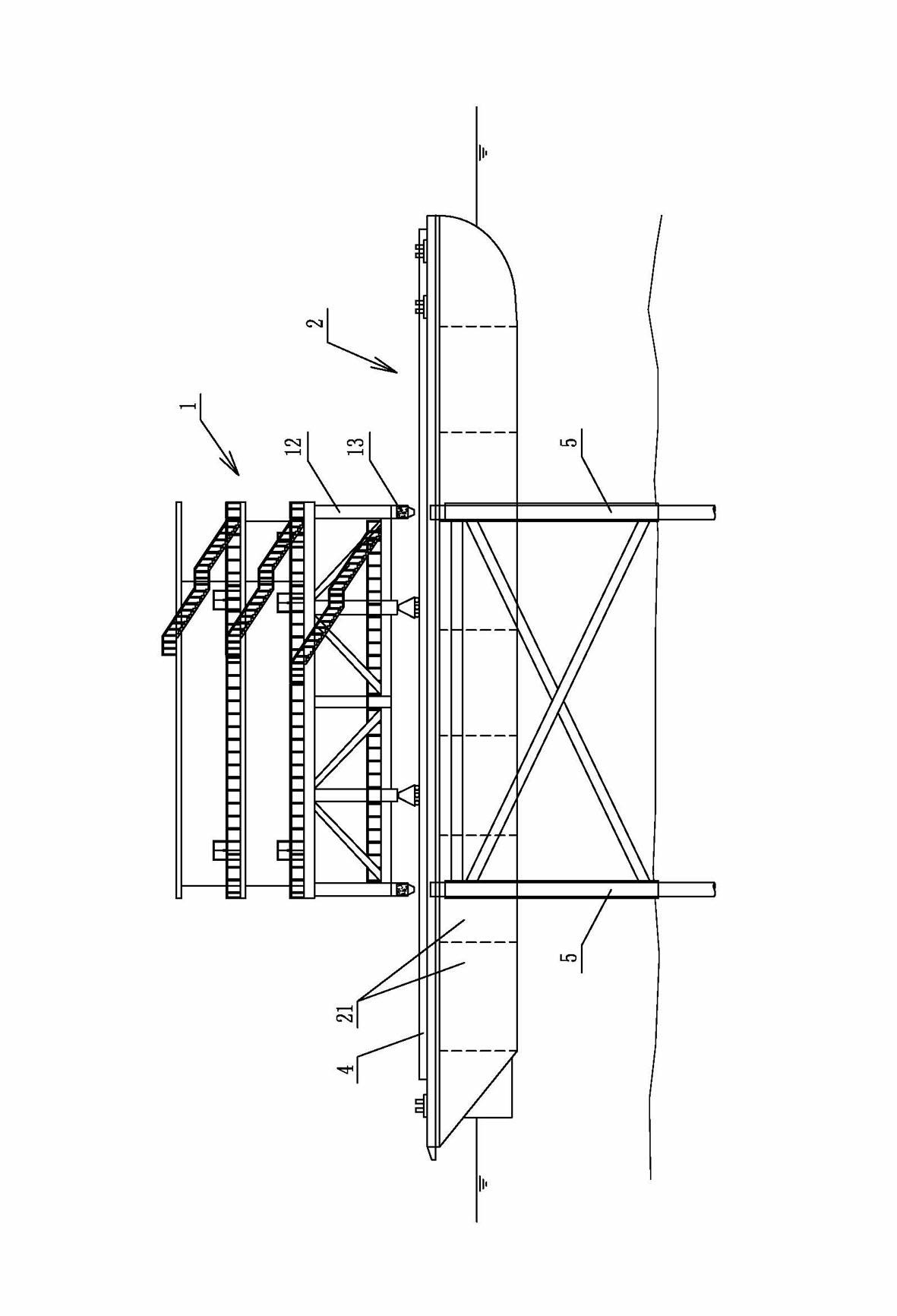 Buoyancy type mounting method for offshore boosting station