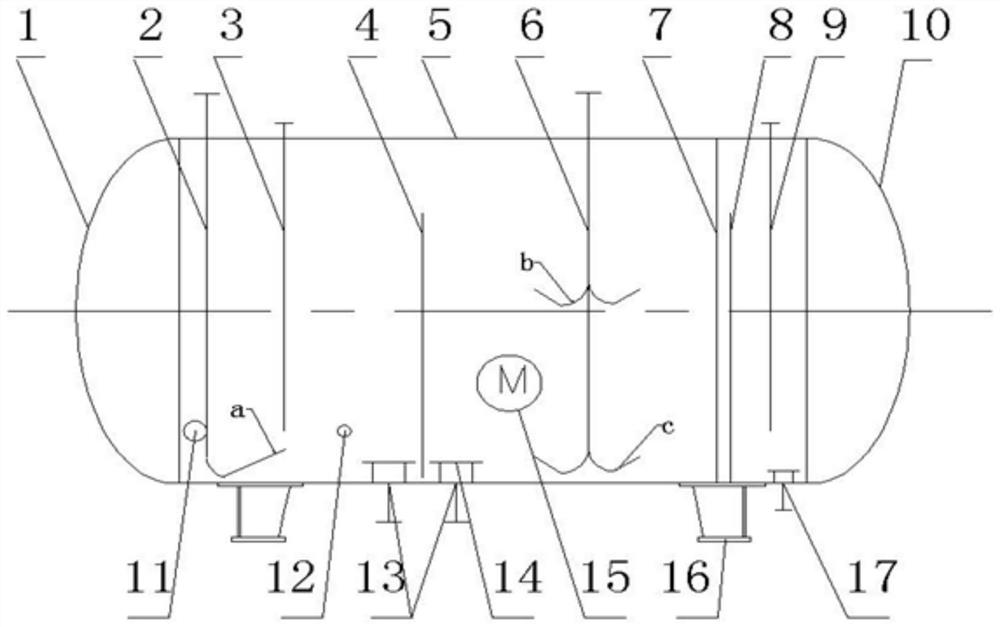 Reactor for the recovery of by-product acetonitrile in the production process of acrylonitrile